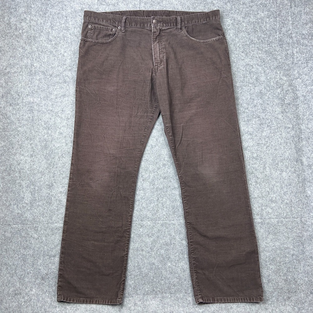 Gap Pants Mens 40x32 Brown Corduroy Straight Leg 1969 Cords Casual‎ Everyday